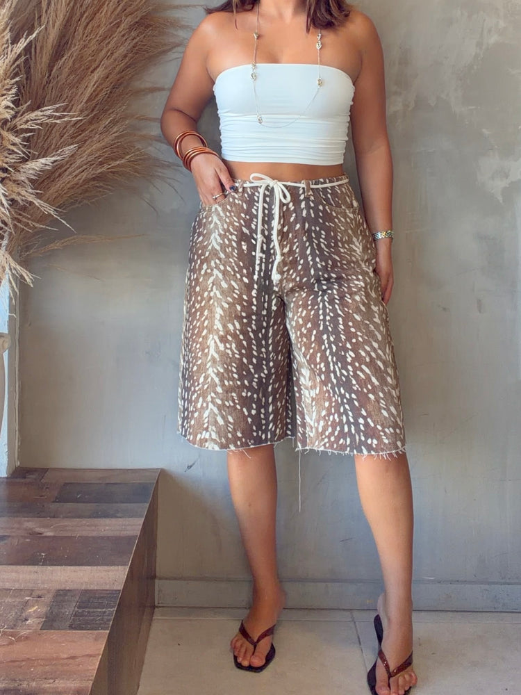 Bambi Mocha Denim Jort