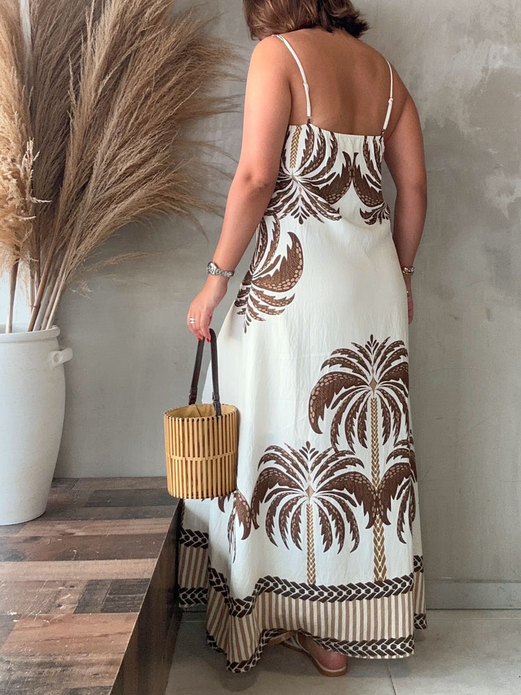 Palms Printed Maxi Dress