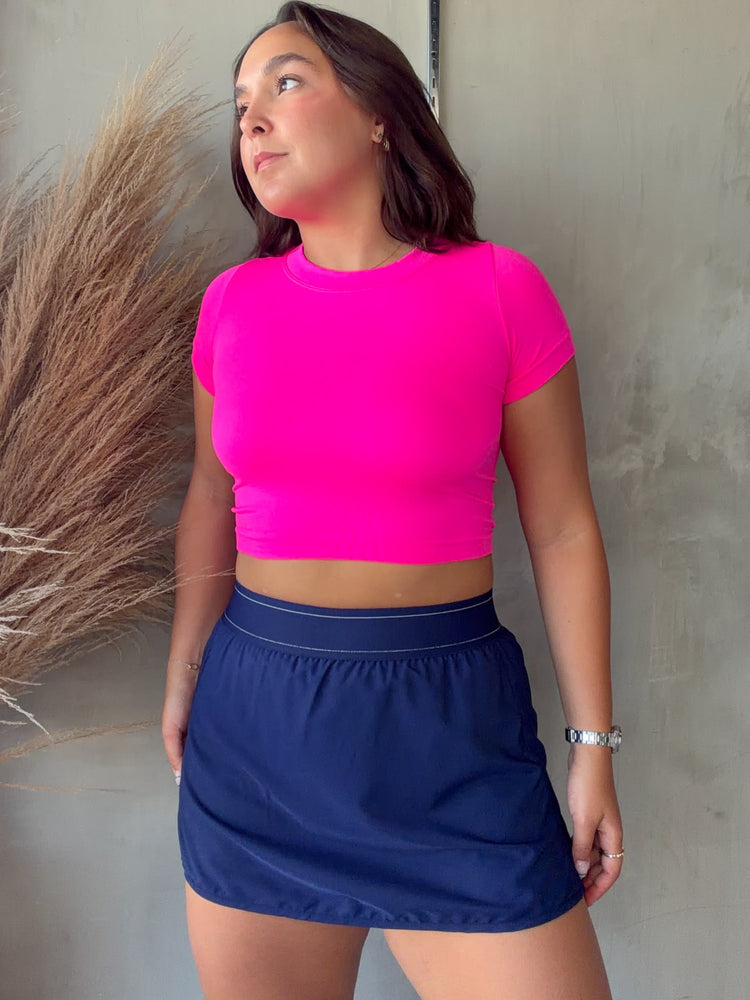 Helen Navy Skort