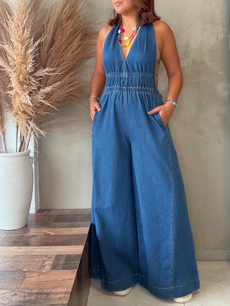 Agnes Denim Jumpsuit