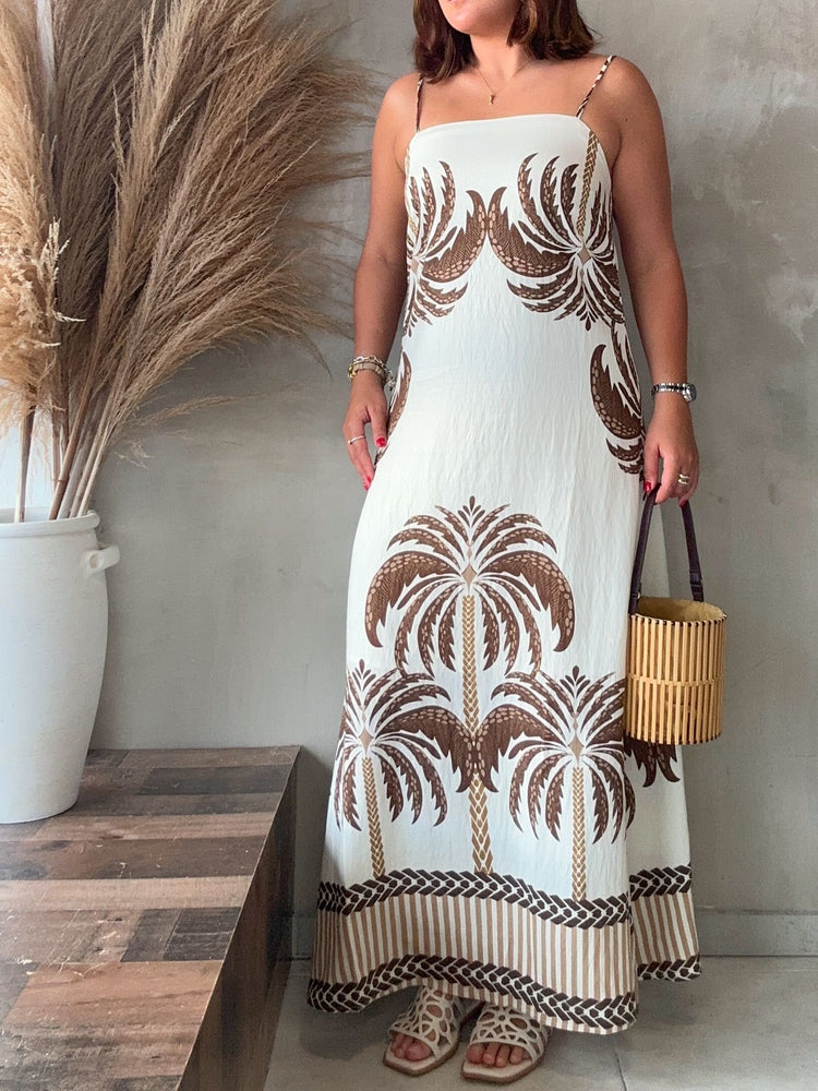 Palms Printed Maxi Dress