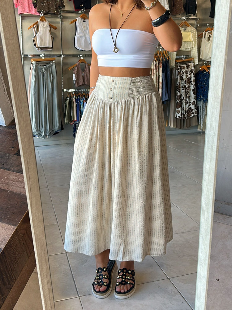 Katiana Striped Maxi Skirt