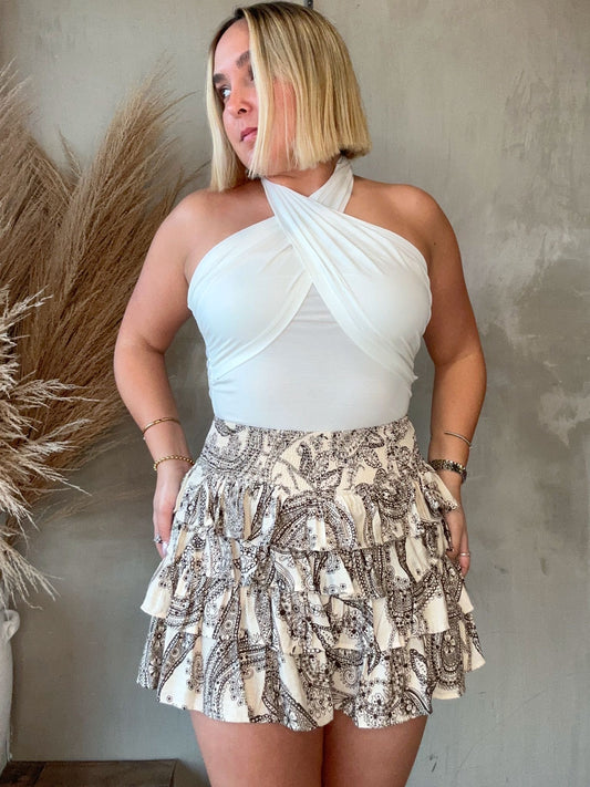FINAL SALE - Vivianna Printed Skort
