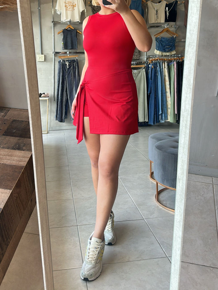 Aryna Red Active Dress