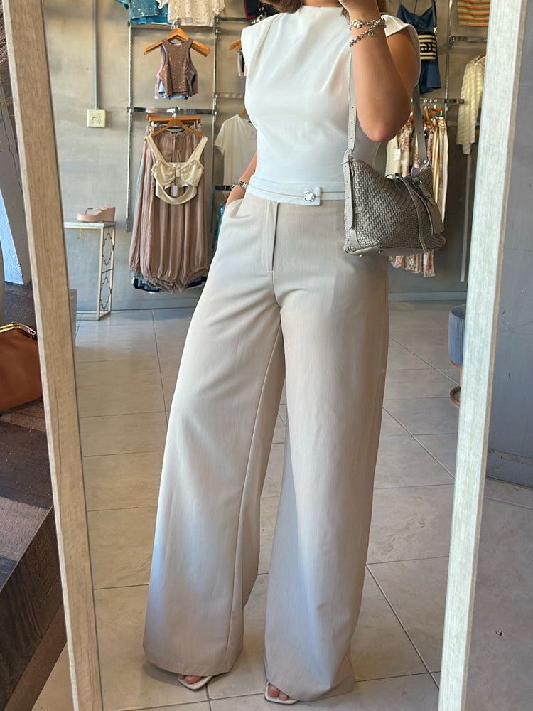 Cleo Beige Trousers