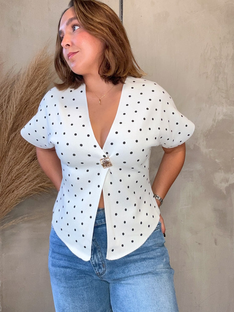 Maitte Polka Dots Top