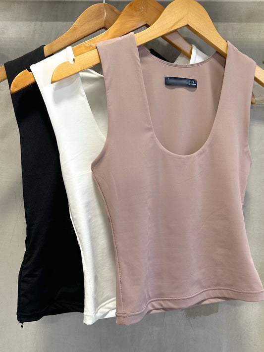 Melinda Taupe Tank Top