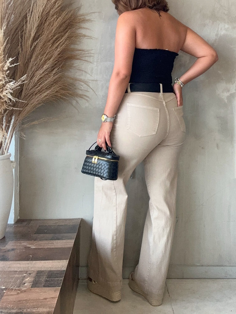 Angela Beige Jean