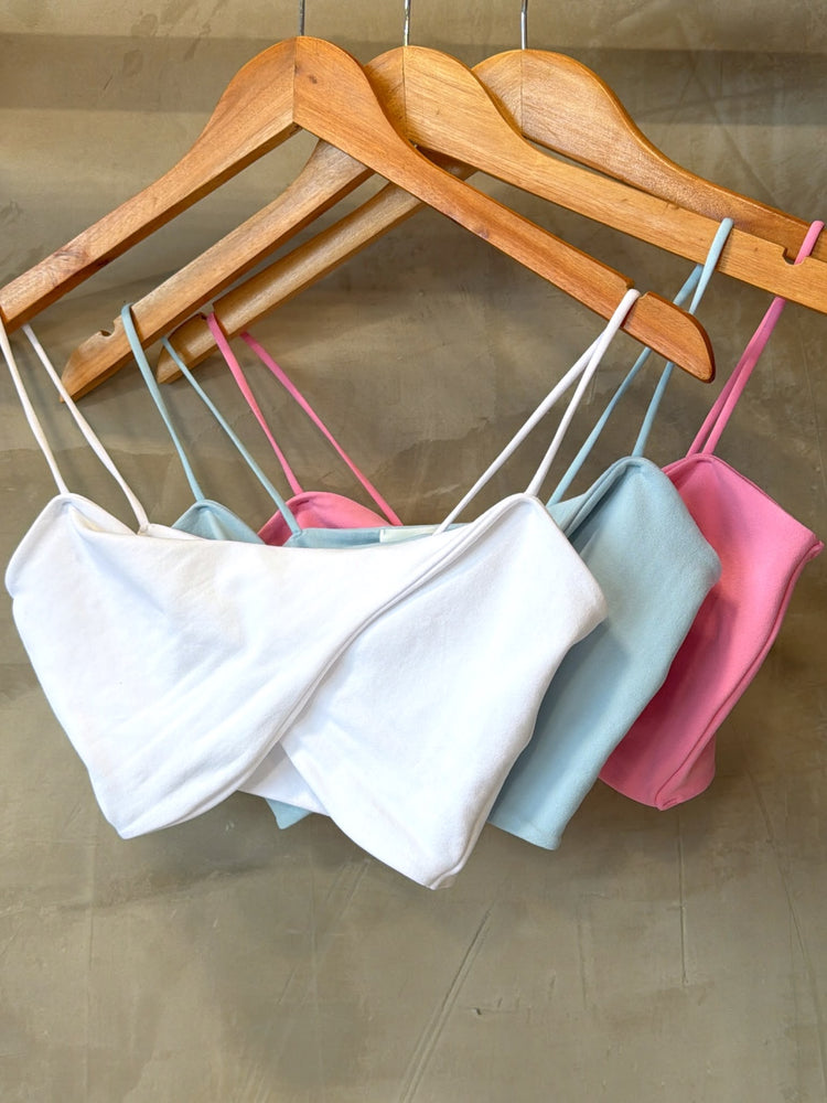 Kristina White Twist Top
