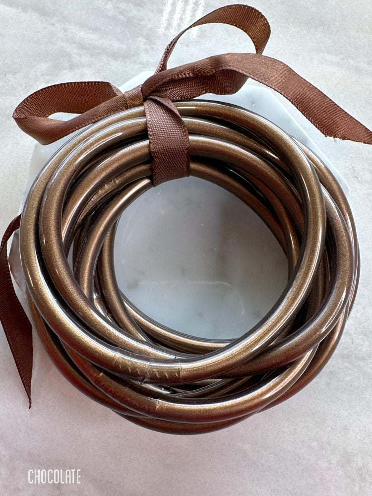 9pcs Jelly Bangles Set