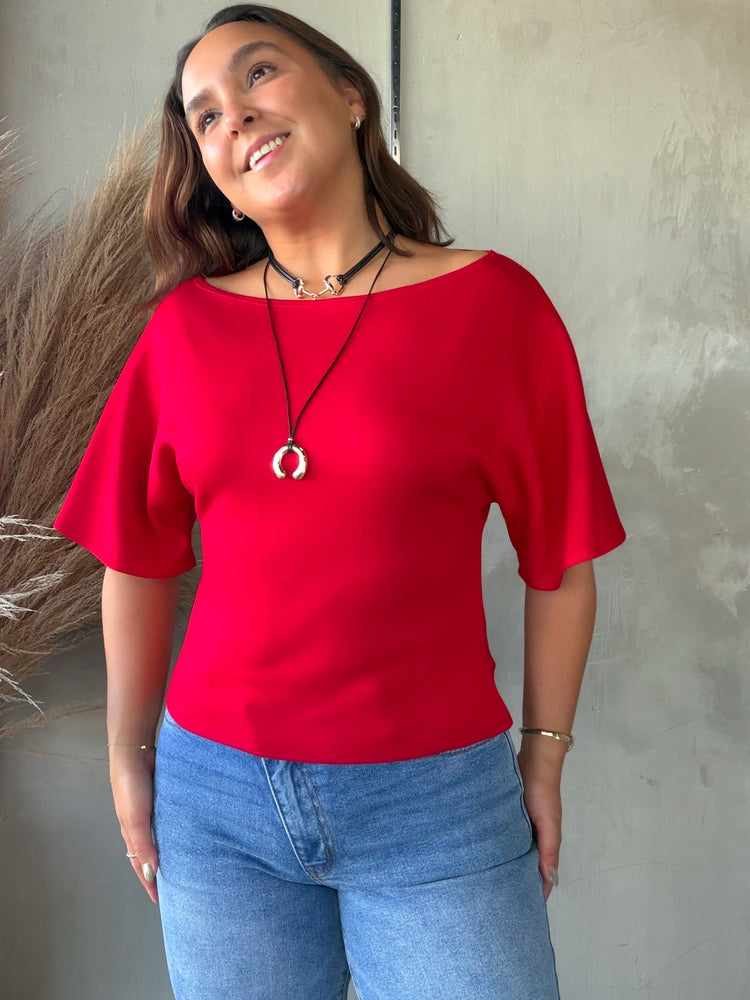 Vivienne Red Blouse