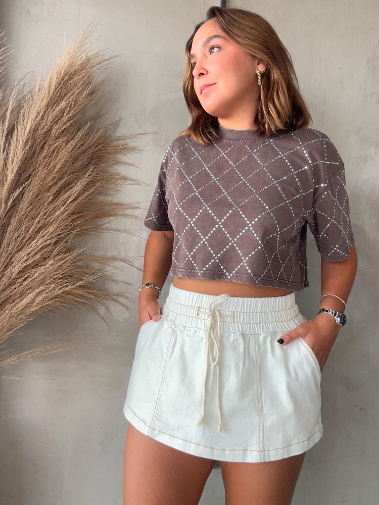 Demi Mocha Tee