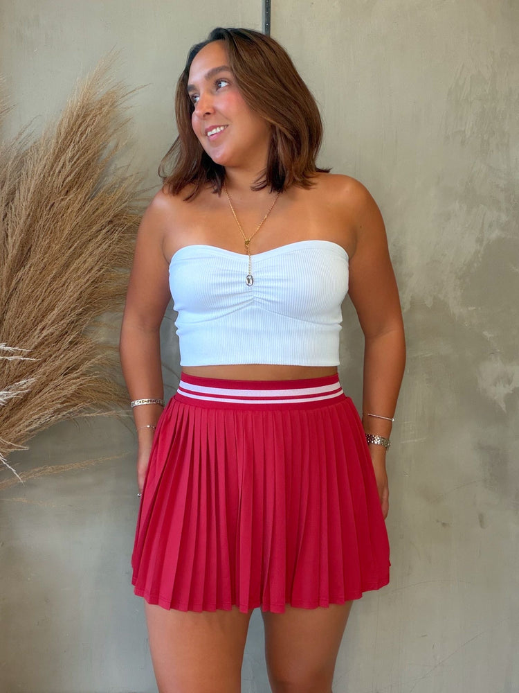 Yollie Red Tennis Skort