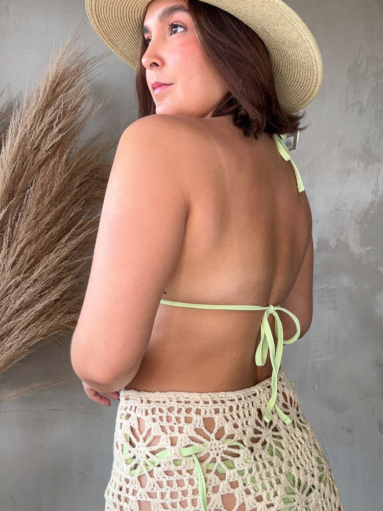 Starfish Textured Green Swimsuit