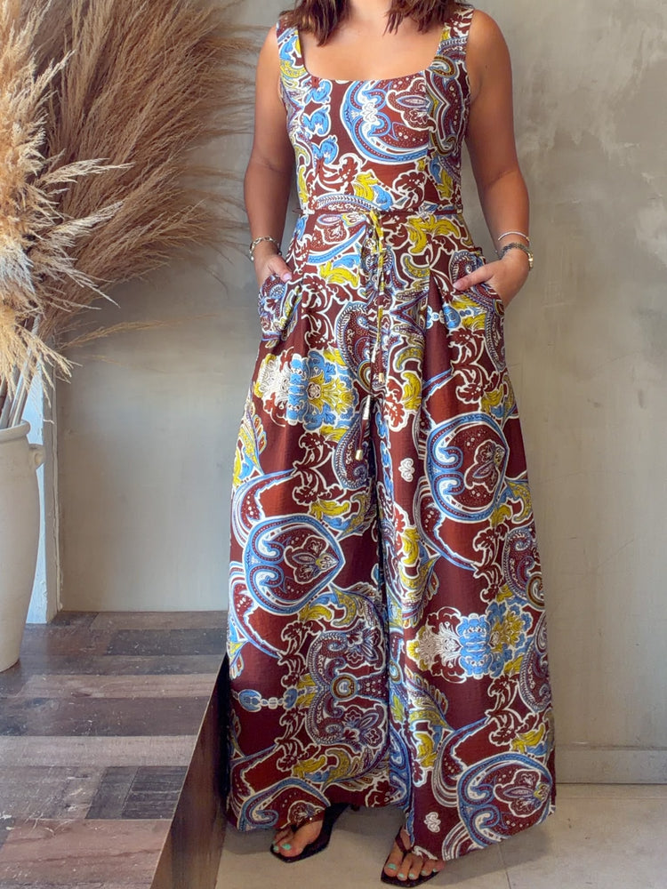 Lucia Paisley Printed Jumpsuit