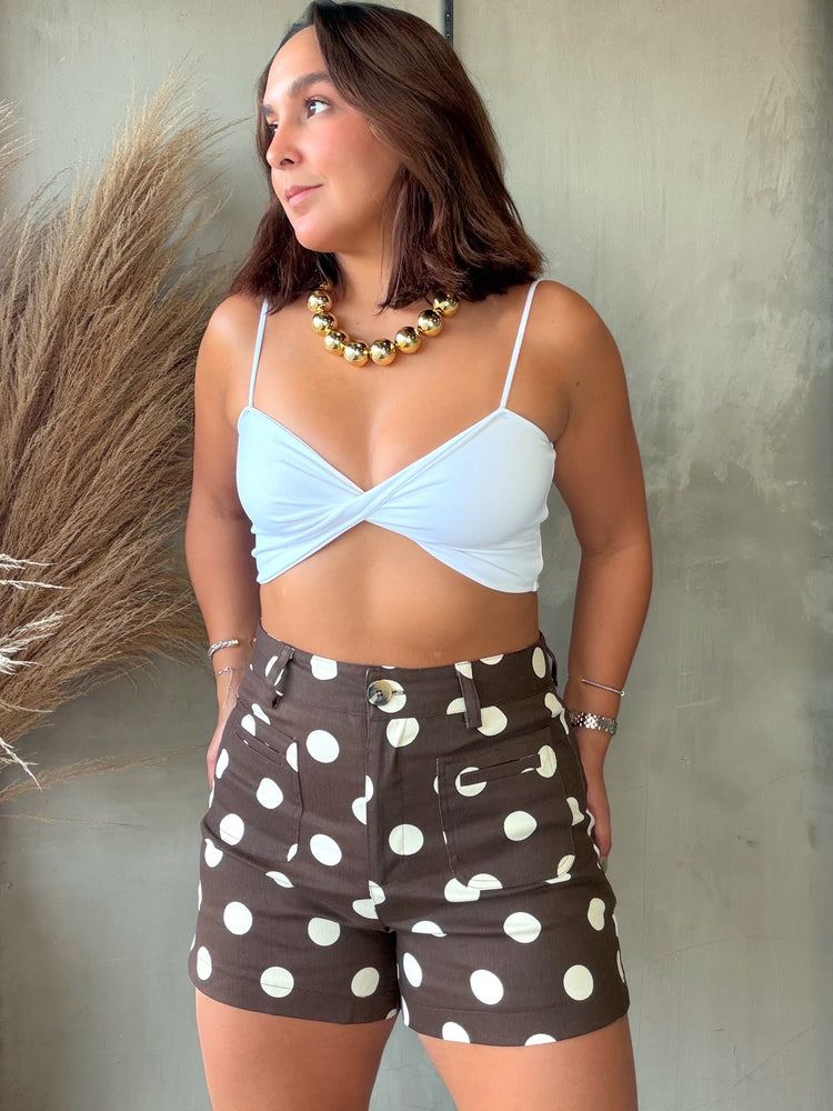 Vanessa Brown Polka Dots Short