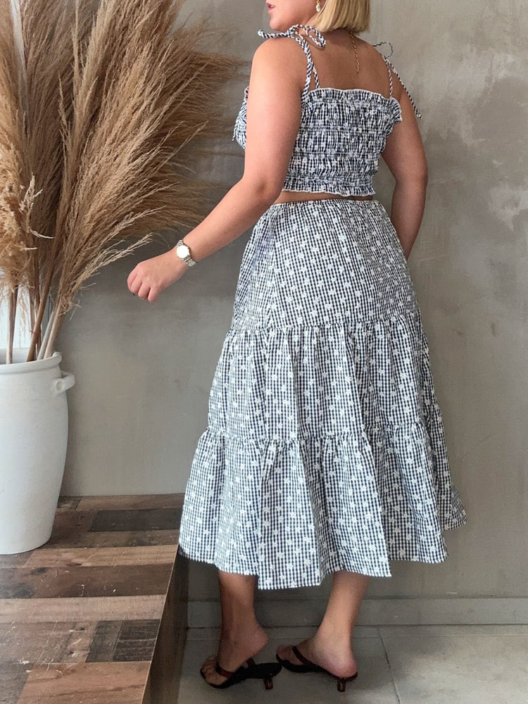 Beatriz Gingham Set