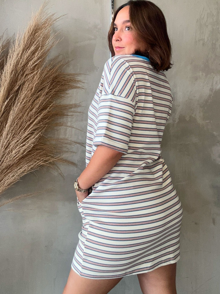 Mia Striped Shirt Dress