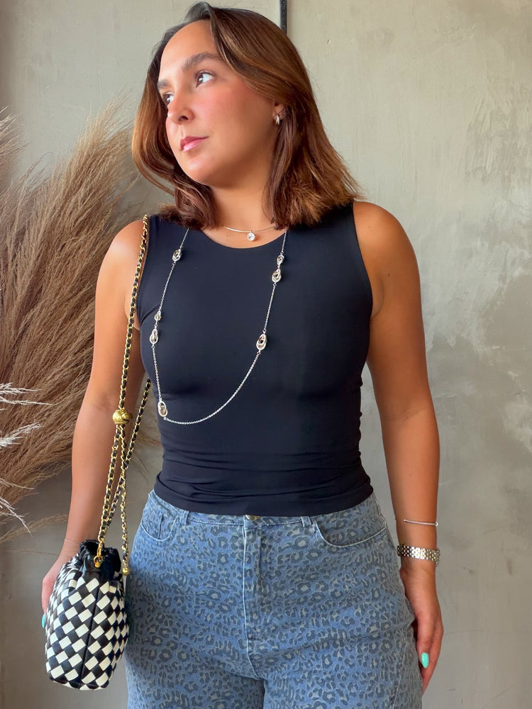 Cora Black Tank Basic