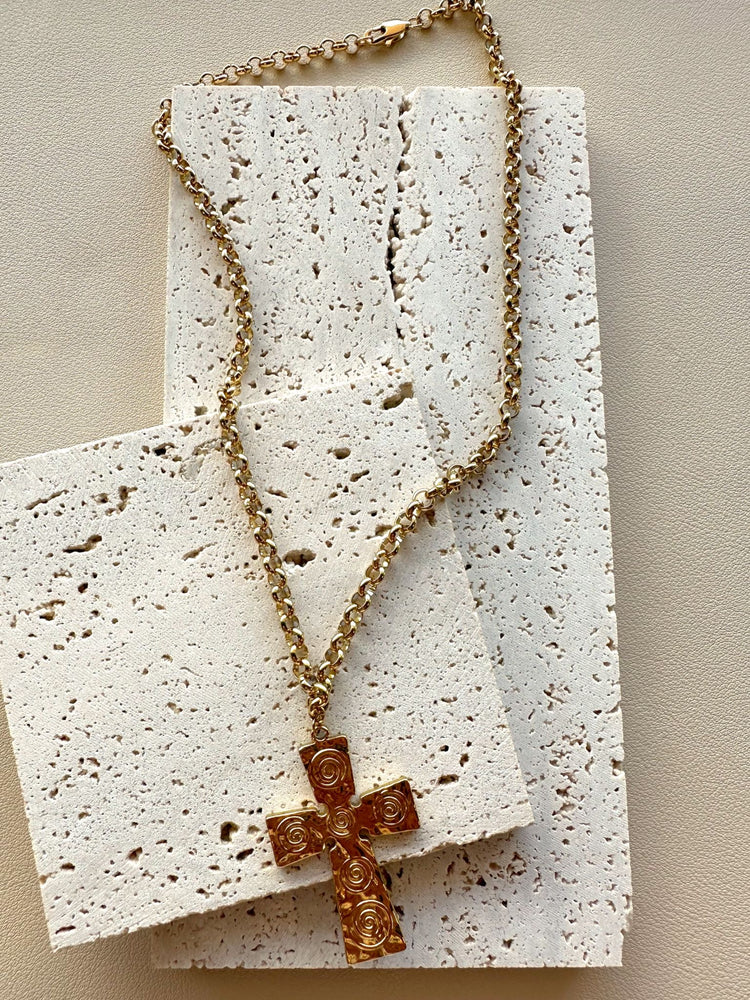 Stainless Steel Cruz Necklace