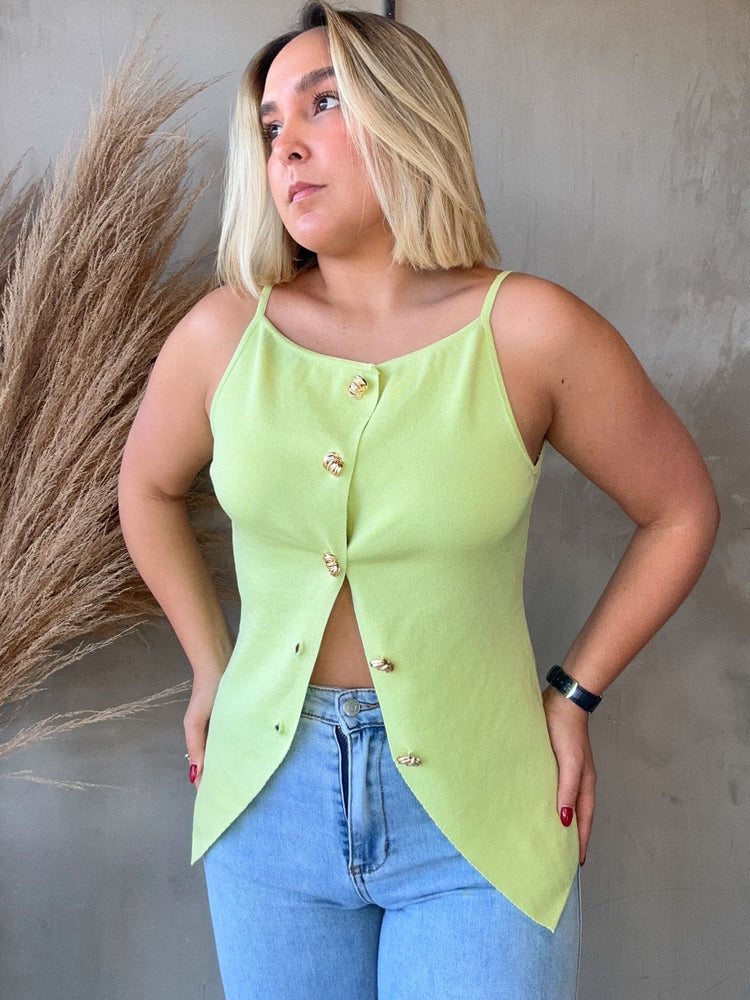 Dalila Lime Knit Top