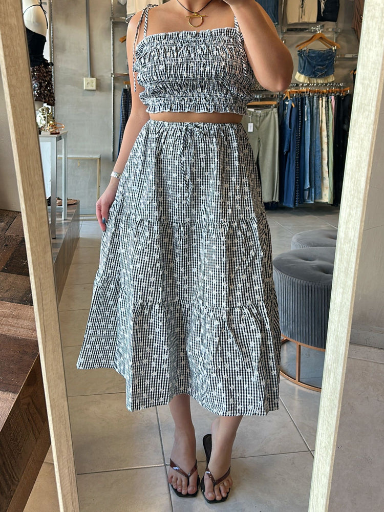 Beatriz Gingham Set
