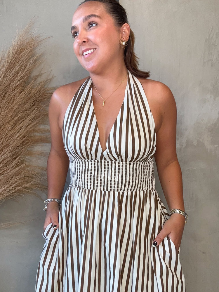 Noah Striped Maxi Dress