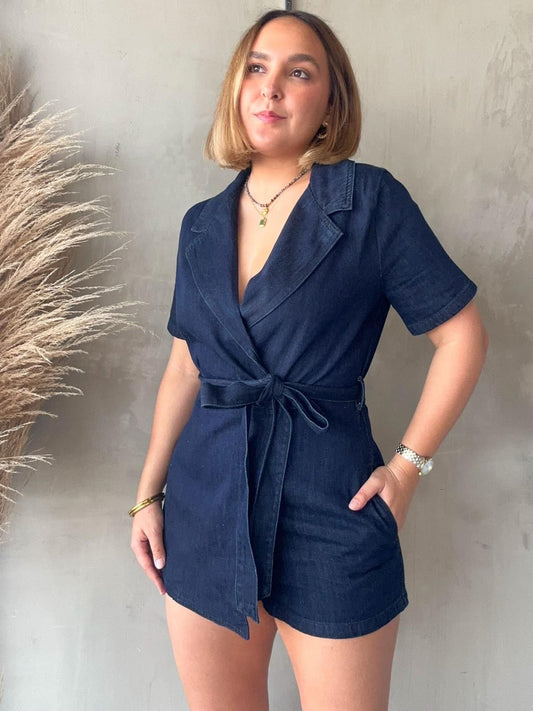 FINAL SALE - Denim Romper