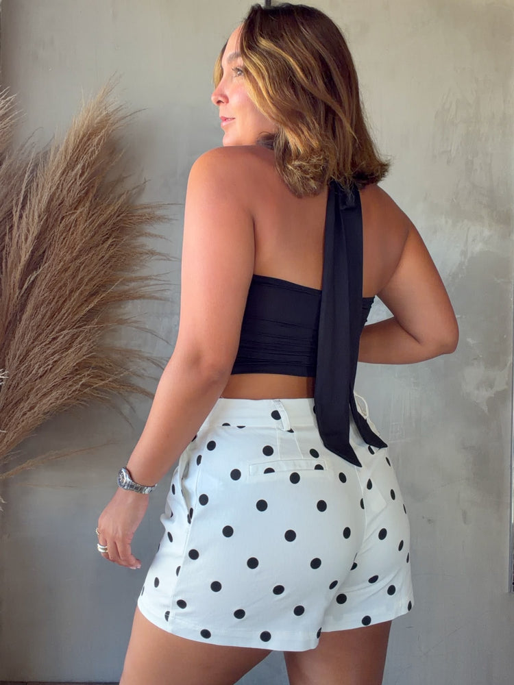 Marvis White Polka Dots Short
