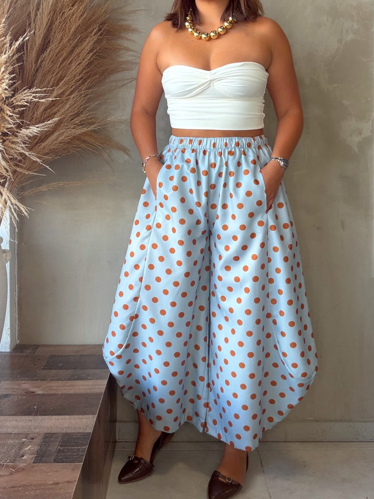 Estefania Polka Dots Wide Pant