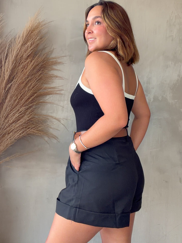 Rhia Black Belted Short