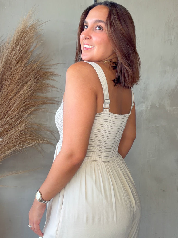 Aliana Ivory Balloon Jumpsuit