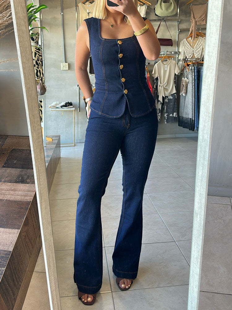 FINAL SALE - Alba Dark Denim Jean