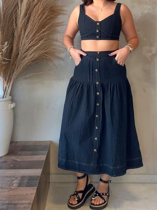 Alba Top & Skirt Set