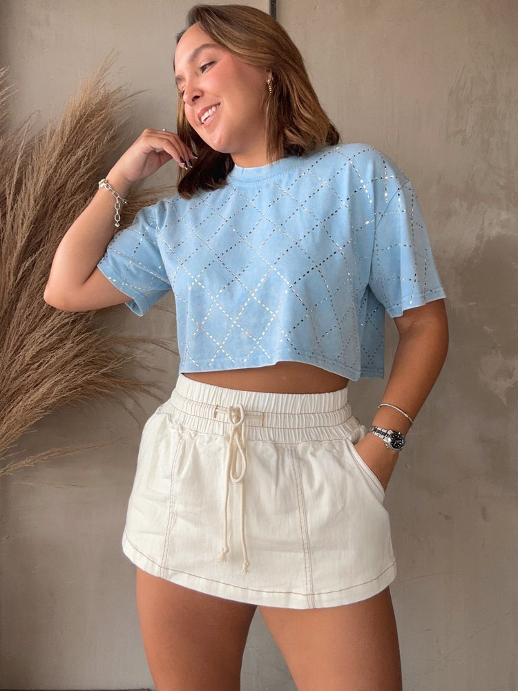 Demi Blue Tee