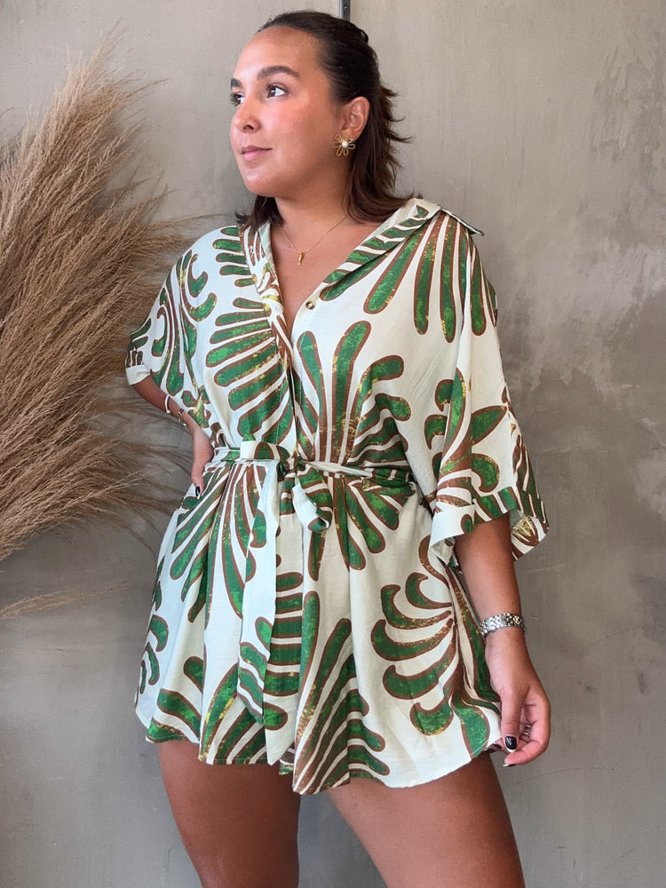 Sienna Olive Romper