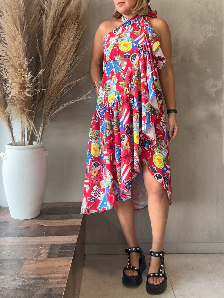 FINAL SALE - Boricua Ruffle Maxi Skirt