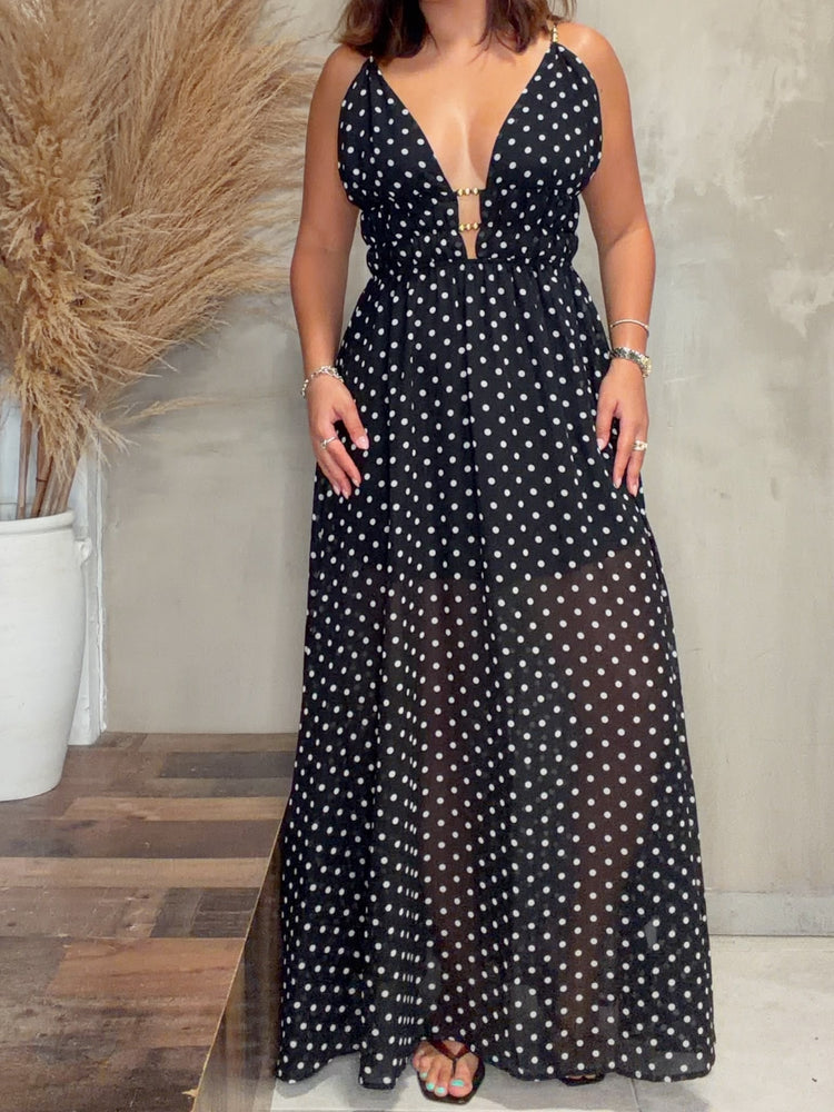 Priscilla Polka Dots Maxi