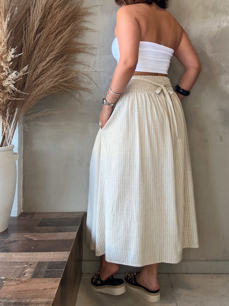 Katiana Striped Maxi Skirt
