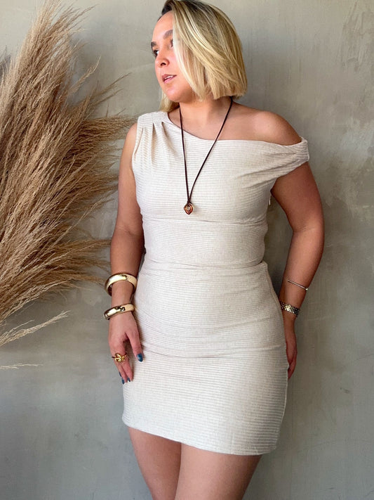 FINAL SALE - Dany Oatmeal Dress