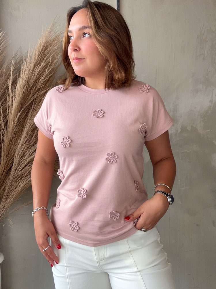 Leticia Mauve Floral Tee