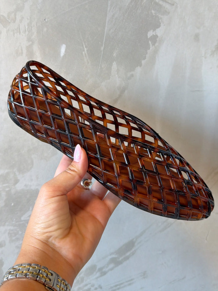 Tortoise Jelly Ballerina Flats