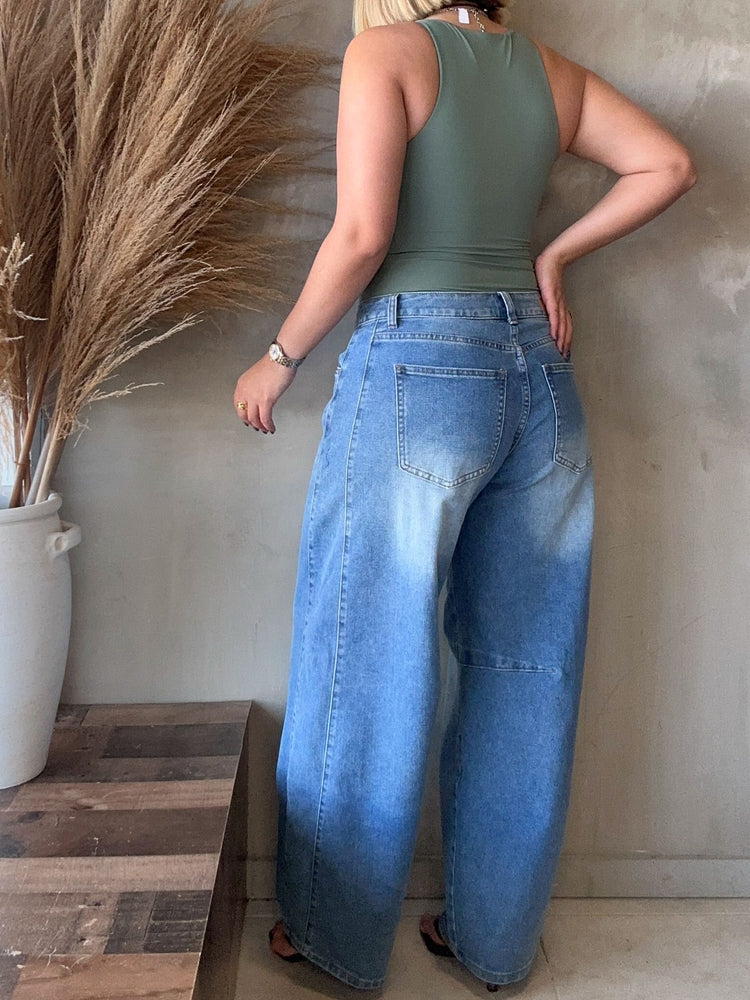 Janinna Barrel Jeans
