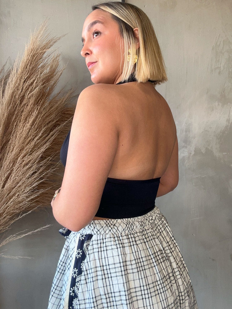 Triniti Black Halter Top