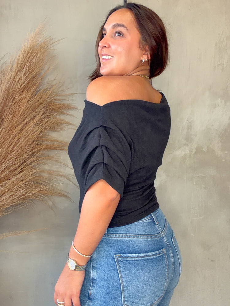 Simone Black Top