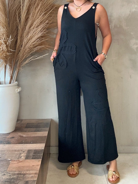 Nyrah Petals Overall Jumpsuit