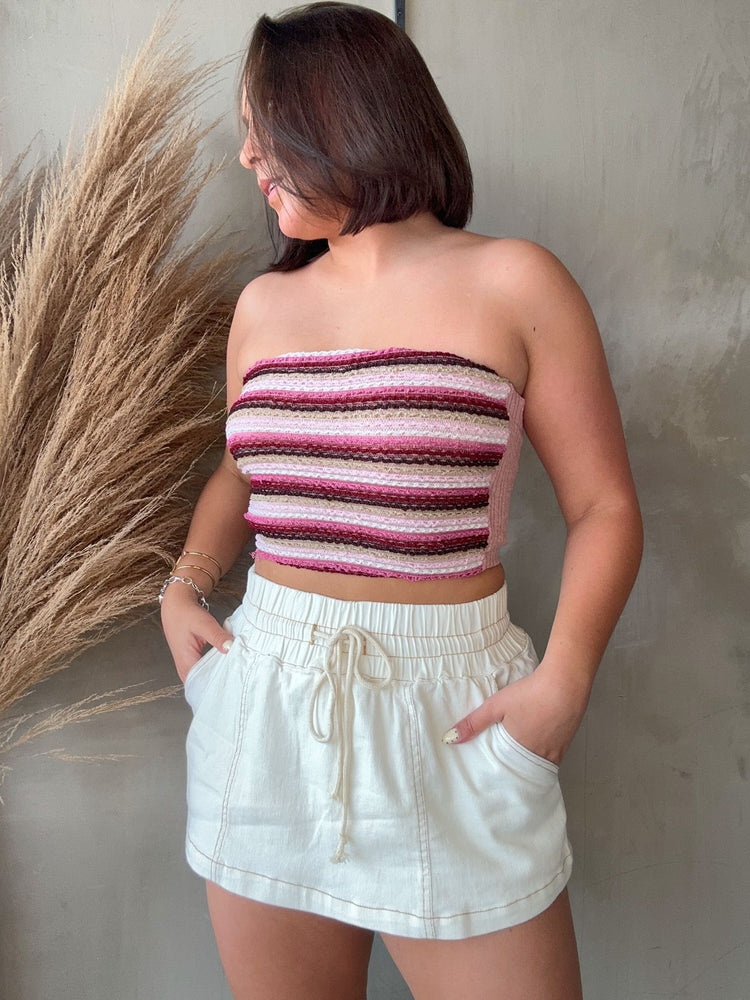 Stacy Mauve Tube Top