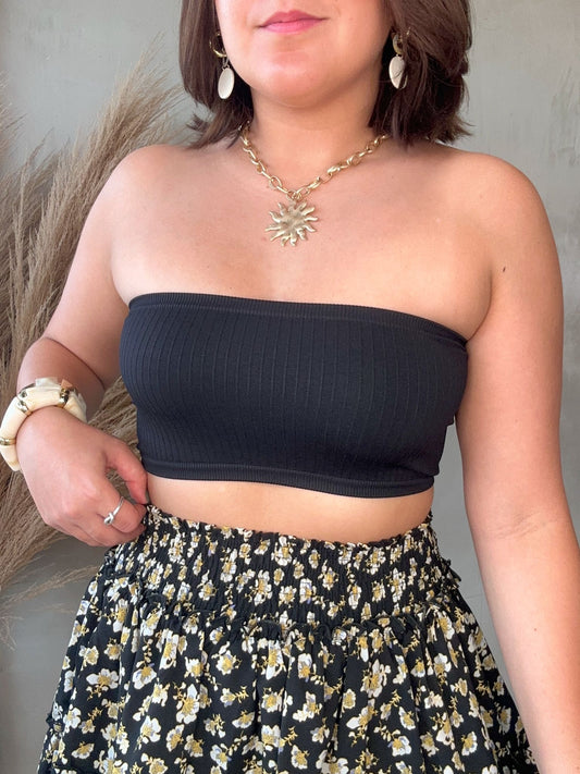 Kathia Black Tube Top