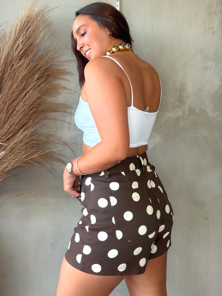 Vanessa Brown Polka Dots Short