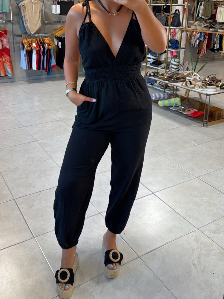Isabella Black Jumpsuit
